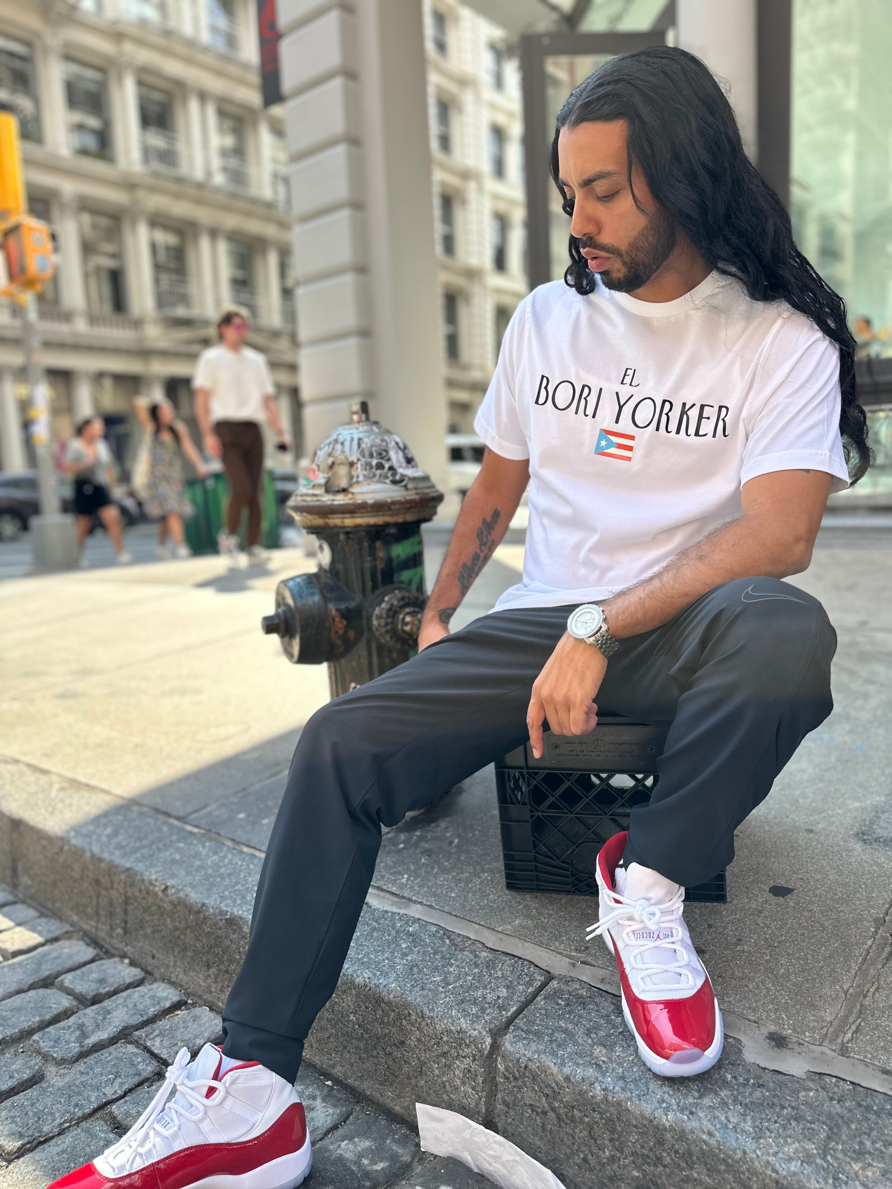 "El Bori Yorker" Classic White Tee